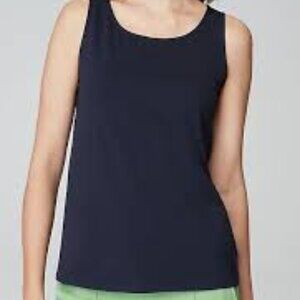 J.Jill Wearever Collection Womens Navy Blue Tank Size XS